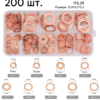 Copper washers M5 (200 pcs per box) — sealing washer set