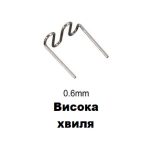 Однакові скоби з високою хвилею, розкладені рядком