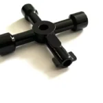 Universal cross key for electrical panels, lifts and utility cabinets